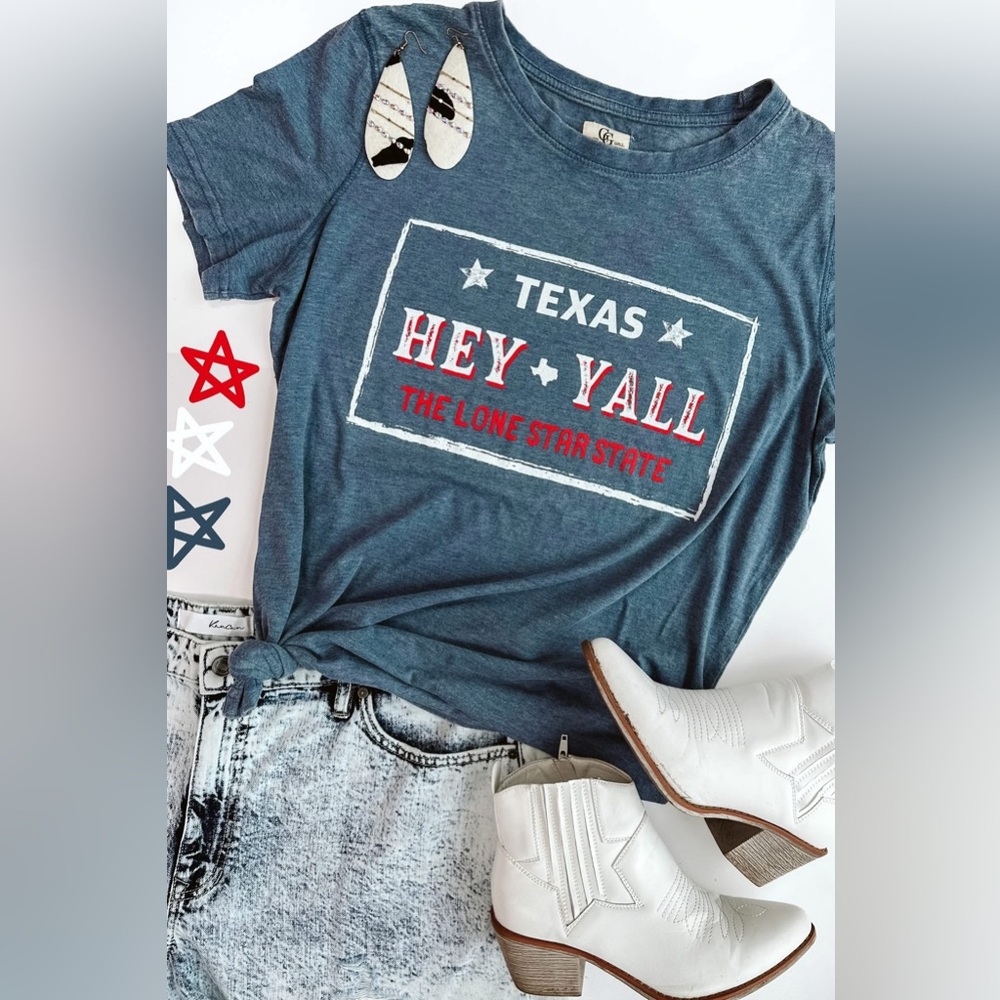 Texas Hey Yall Tee Shirt